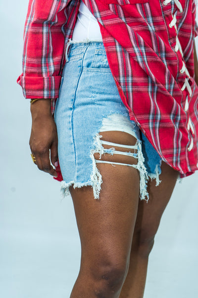 Denim shorts - Cultured Chick, LLC